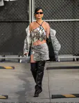 到达"Jimmy Kimmel Live"录制现场