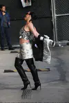 到达"Jimmy Kimmel Live"录制现场