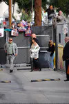 到达"Jimmy Kimmel Live"录制现场