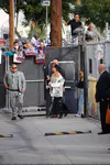 到达"Jimmy Kimmel Live"录制现场