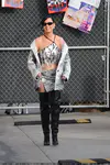 到达"Jimmy Kimmel Live"录制现场