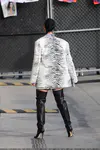 到达"Jimmy Kimmel Live"录制现场