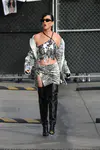 到达"Jimmy Kimmel Live"录制现场