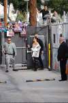 到达"Jimmy Kimmel Live"录制现场