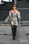 到达"Jimmy Kimmel Live"录制现场