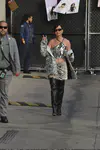 到达"Jimmy Kimmel Live"录制现场