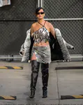 到达"Jimmy Kimmel Live"录制现场