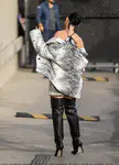 到达"Jimmy Kimmel Live"录制现场