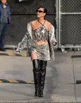到达"Jimmy Kimmel Live"录制现场