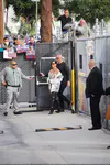 到达"Jimmy Kimmel Live"录制现场