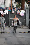 到达"Jimmy Kimmel Live"录制现场