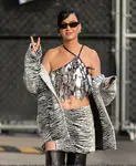 到达"Jimmy Kimmel Live"录制现场