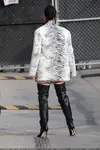 到达"Jimmy Kimmel Live"录制现场