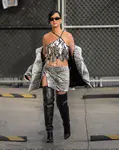 到达"Jimmy Kimmel Live"录制现场