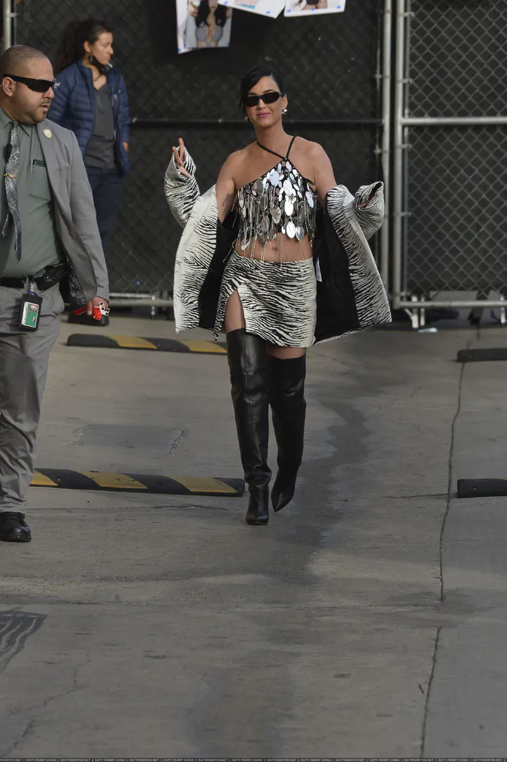 到达"Jimmy Kimmel Live"录制现场