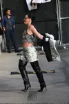 到达"Jimmy Kimmel Live"录制现场