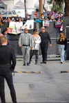 到达"Jimmy Kimmel Live"录制现场