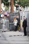 到达"Jimmy Kimmel Live"录制现场