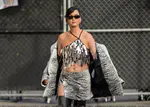 到达"Jimmy Kimmel Live"录制现场