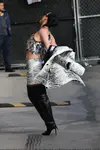 到达"Jimmy Kimmel Live"录制现场