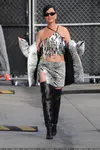 到达"Jimmy Kimmel Live"录制现场