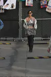 到达"Jimmy Kimmel Live"录制现场