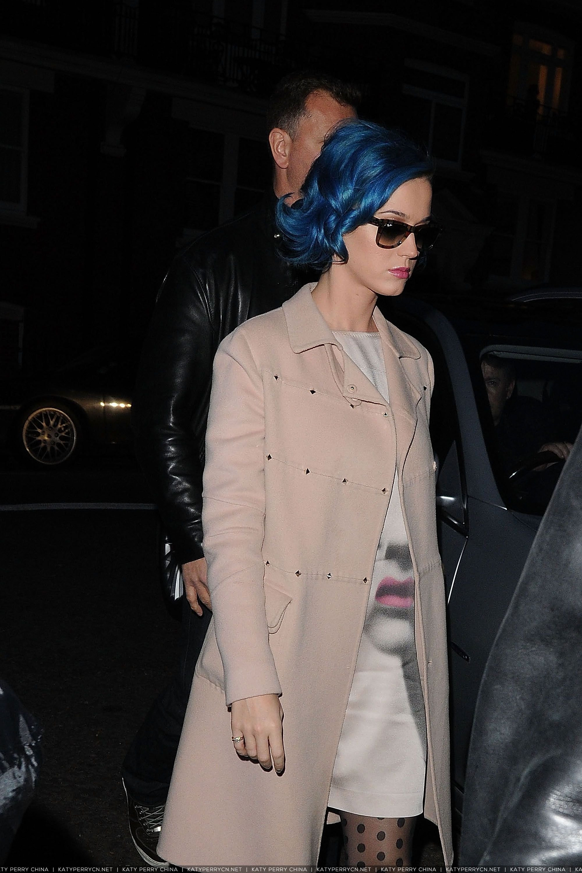 Katy Perry arriving at Radio 1 studios Maida Vale