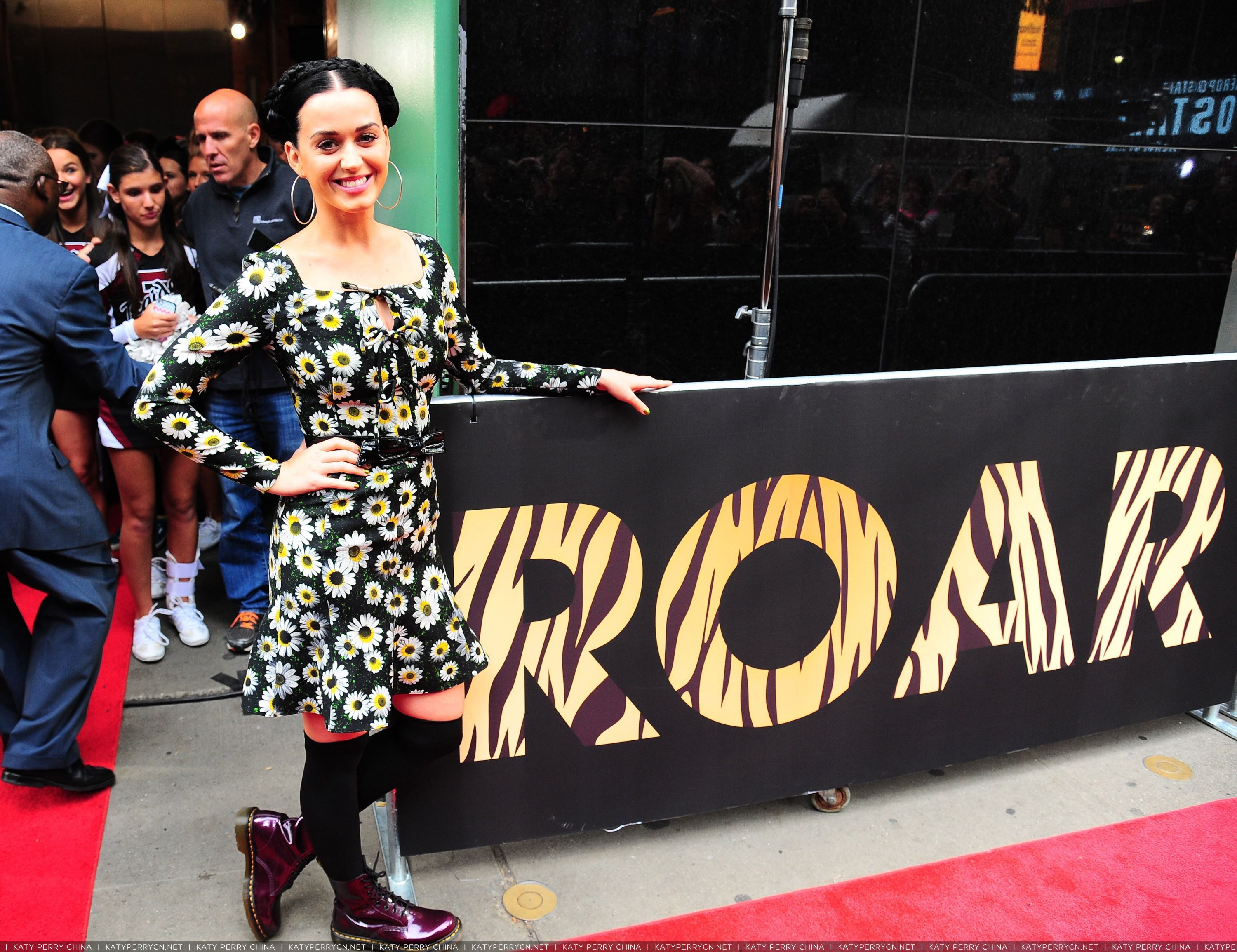 Katy Perry is seen outside Good Morning America in New York City