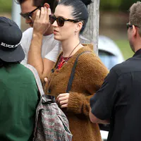 凯蒂佩芮在澳大利亚悉尼苏里山皇冠街购物