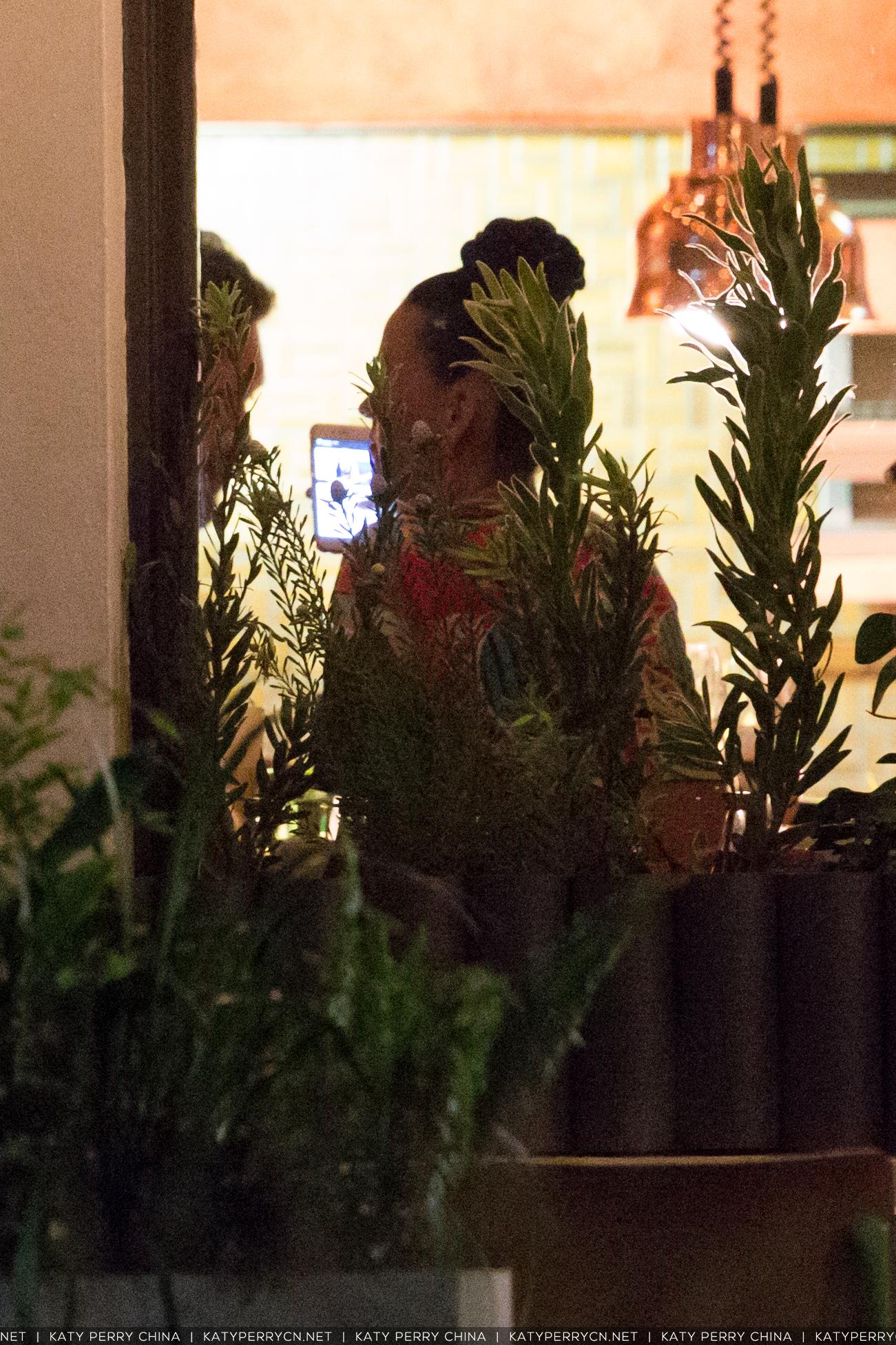 Katy Perry和绯闻男友Diplo在阿德莱德东露台的“植物酒吧”餐厅