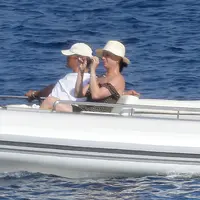 Katy Perry and Orlando Bloom on a yacht in Saint Tropez