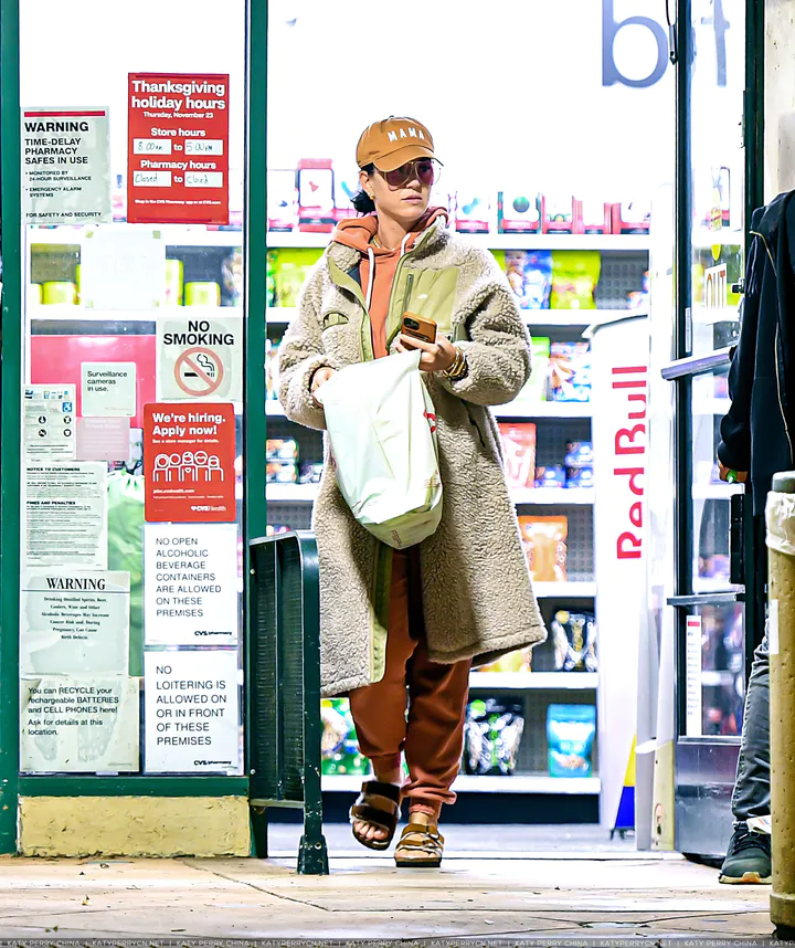 Katy Perry Shopping At CVS In Montecito, CA
