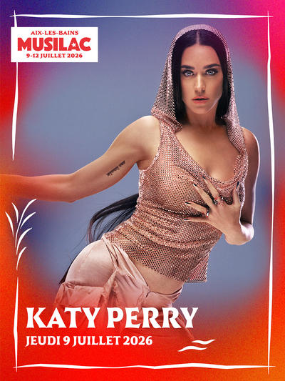 Katy Perry将为2026年Musilac音乐节开幕，演出地点依旧在布尔热湖畔