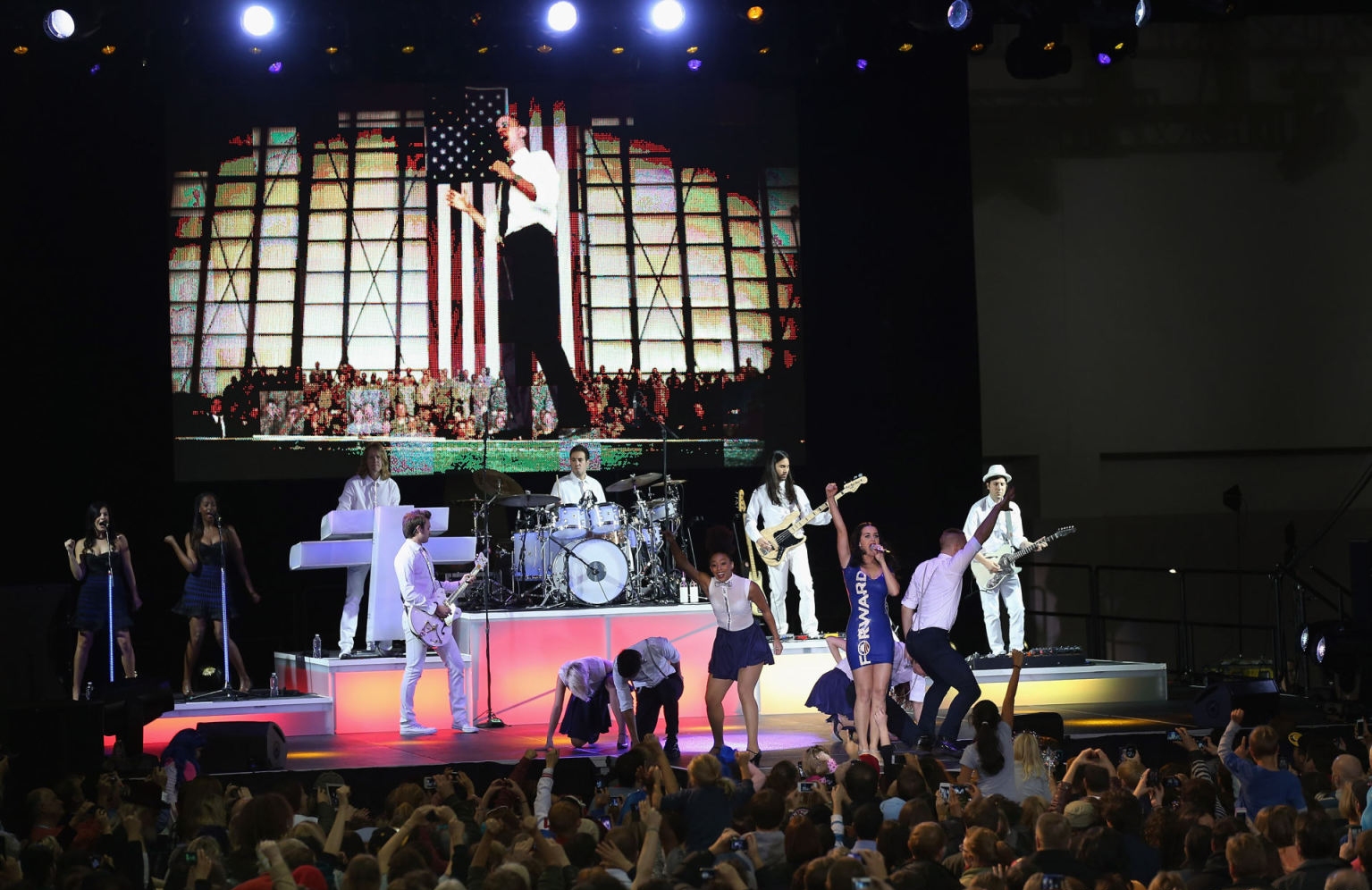 密尔沃基市 奥巴马竞选拉票演出