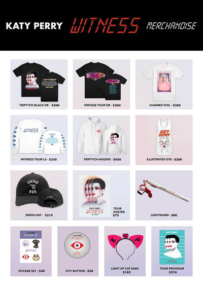 【歌迷会订购】Katy Perry Wintess 演唱会周边